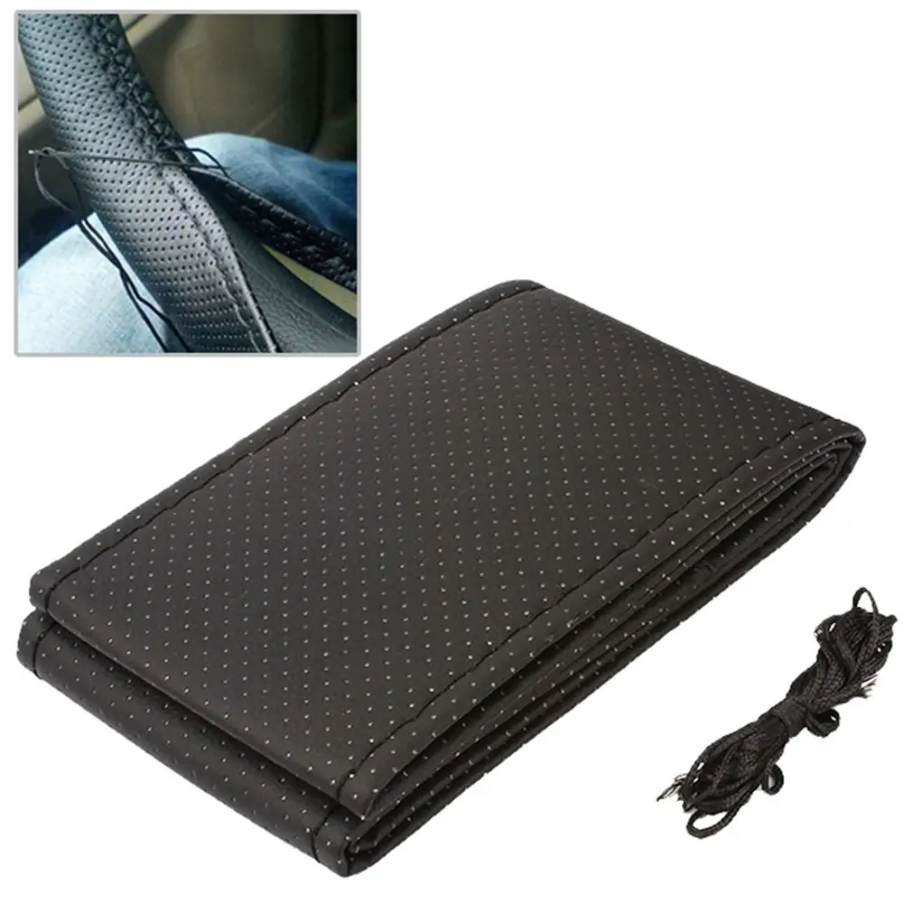 Текстурная оплетка LEEPEE для рулевого колеса автомобиля сделай сам с иглами нитки