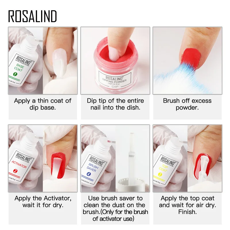 

ROSALIND Nail Powder Pigment Set Fluorenscence Spangle Nail Glitter Make Up Shimmer Shining Chrome Dust Decoration