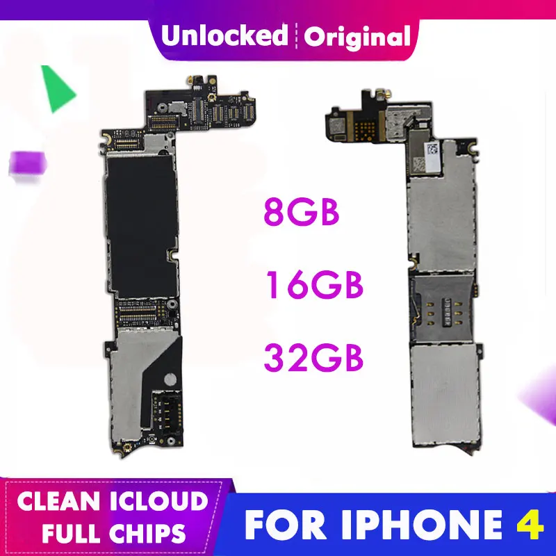 Для IPhone 4 материнская плата 8 ГБ 16 32 полные чипы с материнской платой|Антенны для