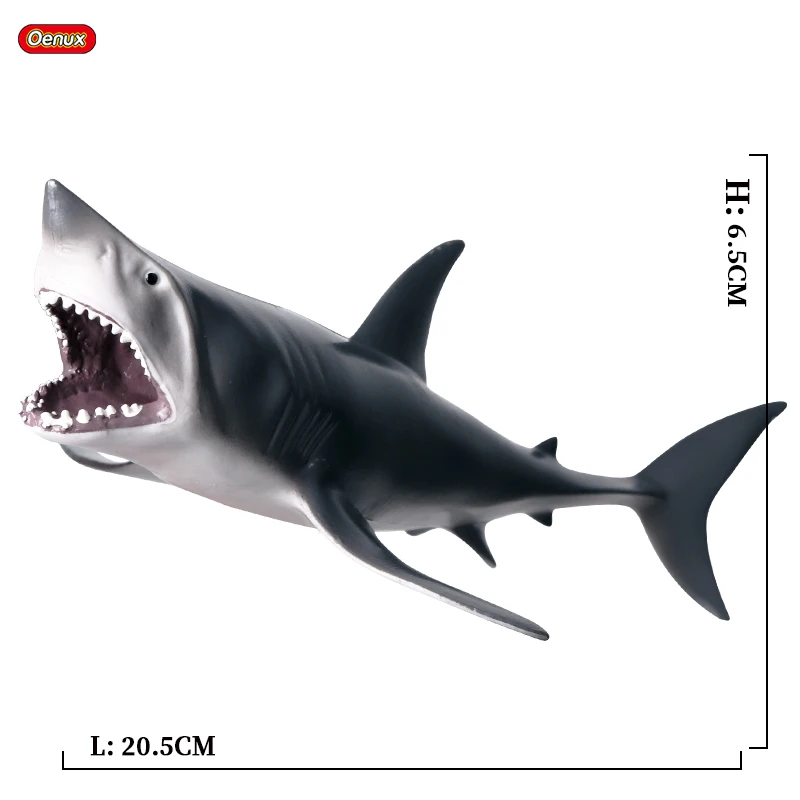 without box Oenux достаринный морской Океанский Megalodon Lamnidae фигурки дикарь большая акула SeaLife животные модель ПВХ Коллекция детская игрушка - Цвет: without box