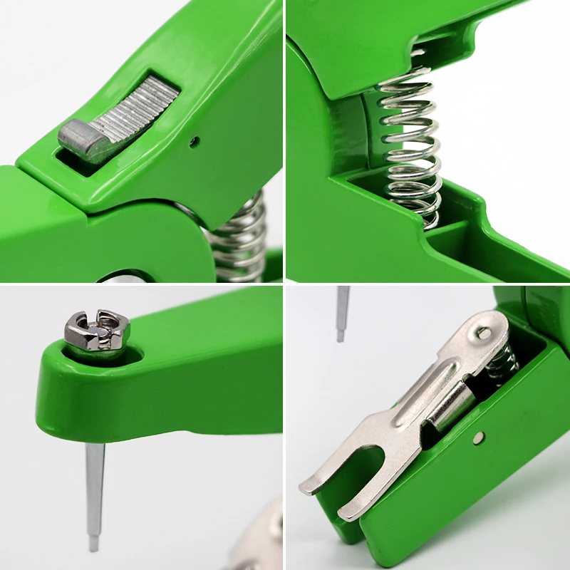 1 шт. Ушная бирка для скота плоскогубцы с ушной биркой игла фиолетовые