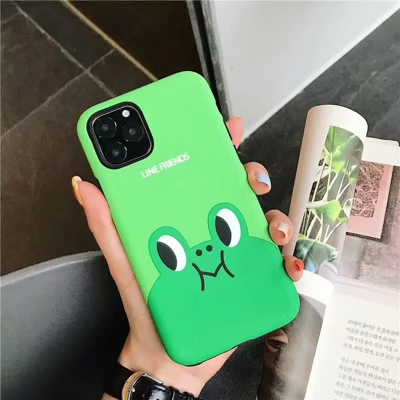 Милый чехол с мультяшным медведем, Кроликом, уткой для iphone 7, 8, 6, 6s PLUS, мягкий силиконовый чехол, задняя крышка для iphone X, XS, MAX, XR, 11 pro, max, Новинка - Цвет: 16