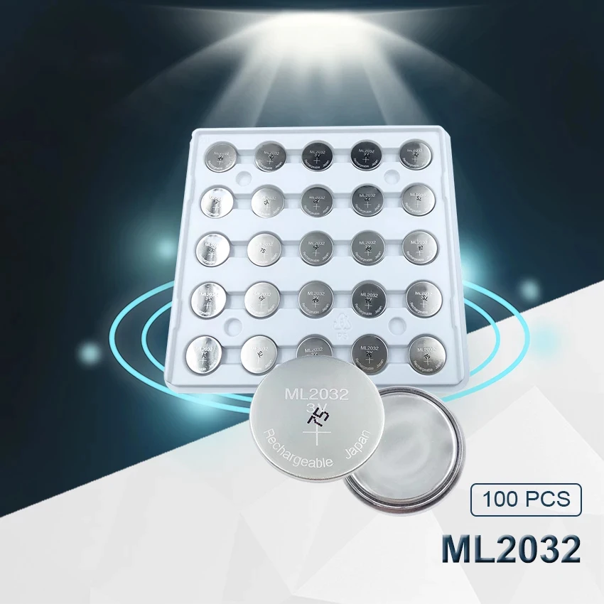 Оригинальный перезаряжаемый литиевый аккумулятор Eaxell ML2032 3 в кнопочные батареи