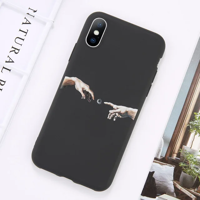 KJOEW для iPhone 11 Pro Max 6 6s 7 8 Plus X XR XS Max 5 5S SE чехол для телефона мультяшная статуя абстрактное искусство окрашенный Мягкий ТПУ чехол - Цвет: AC4906