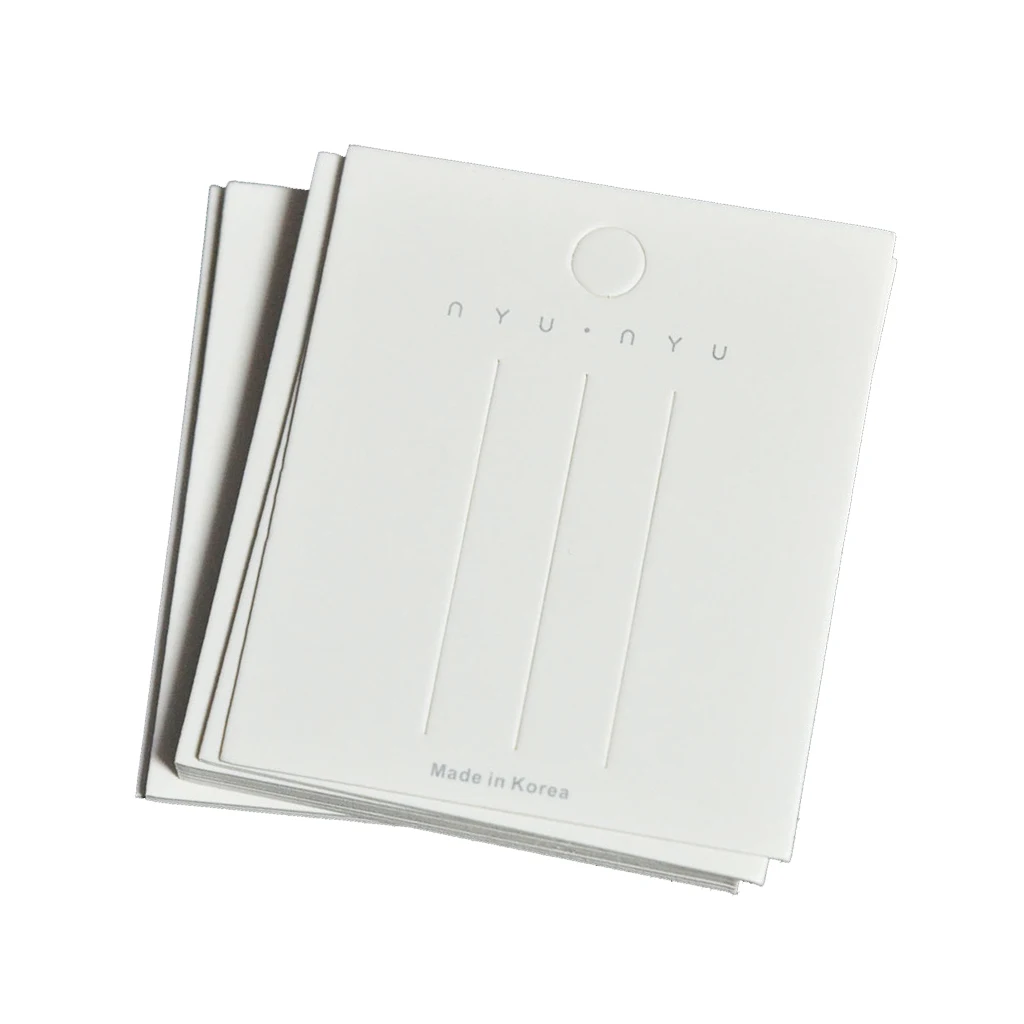 

20x White Blank Paper Card for Hair Pin Hairclip Headdress Jewelry Display