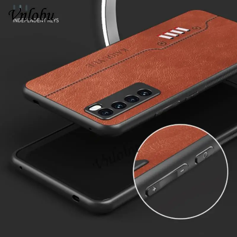 Матовый кожаный чехол в стиле ретро для телефона Huawei Nova 7 8 Pro мягкий ударопрочный