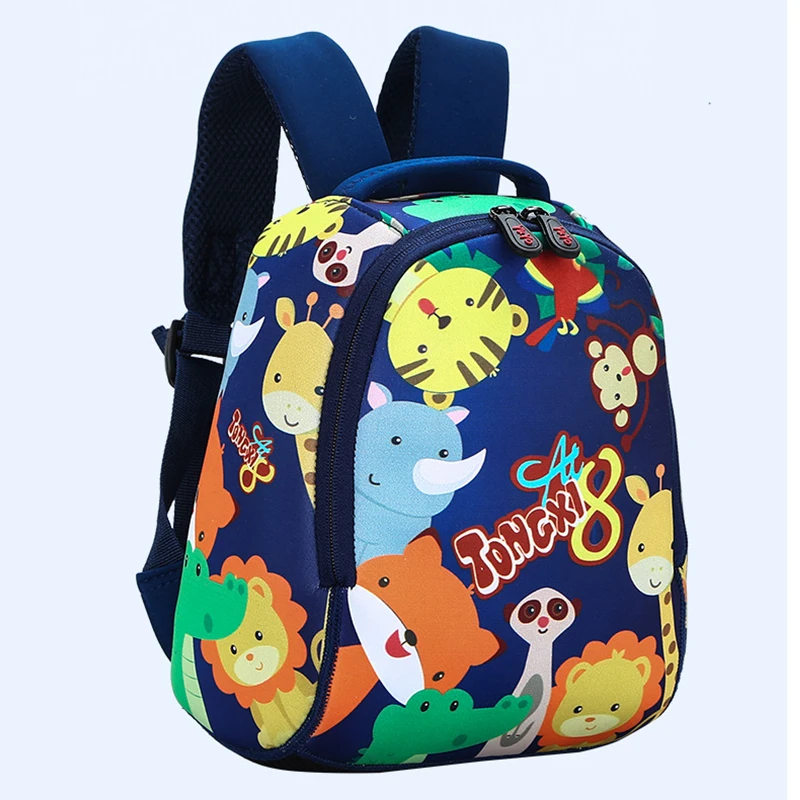 Детский Школьный рюкзак для девочек и мальчиков, 3D сумки с защитой от потери, с рисунком из мультфильма для младенцев, детских садов, подарки