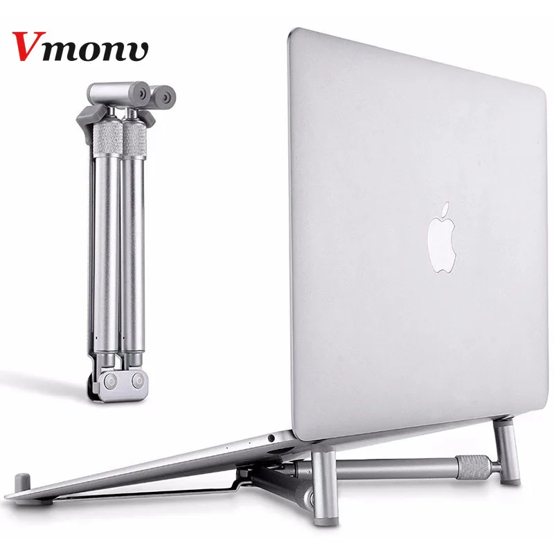 

Aluminium Portable Foldable Laptop Stand for MacBook Pro Air Mini Adjustable Ergonomic Notebook Riser Ventilated Cooling Holder