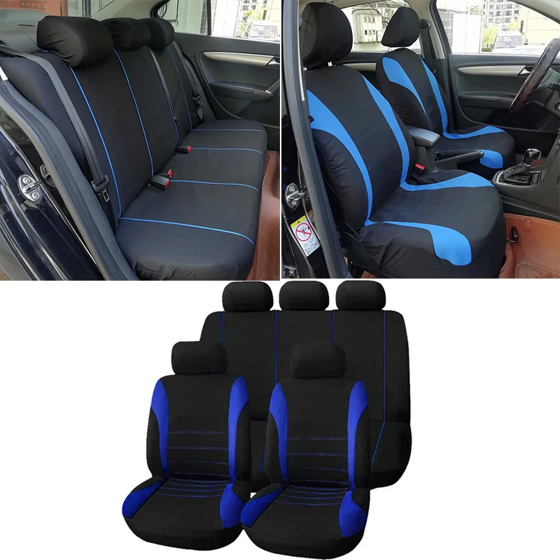 

2/5/7 Car Front Rear Seat Protector Covers For Fiat 500 Abarth Mercedes W176 W204 W210 W203 CLA E BMW E60 E36 E34 E90 F30 F10 m3