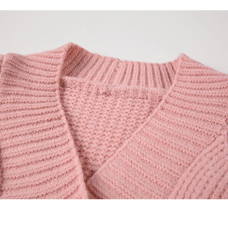 Женский кардиган с бантом трикотажный Повседневный Кардиган длинным рукавом и