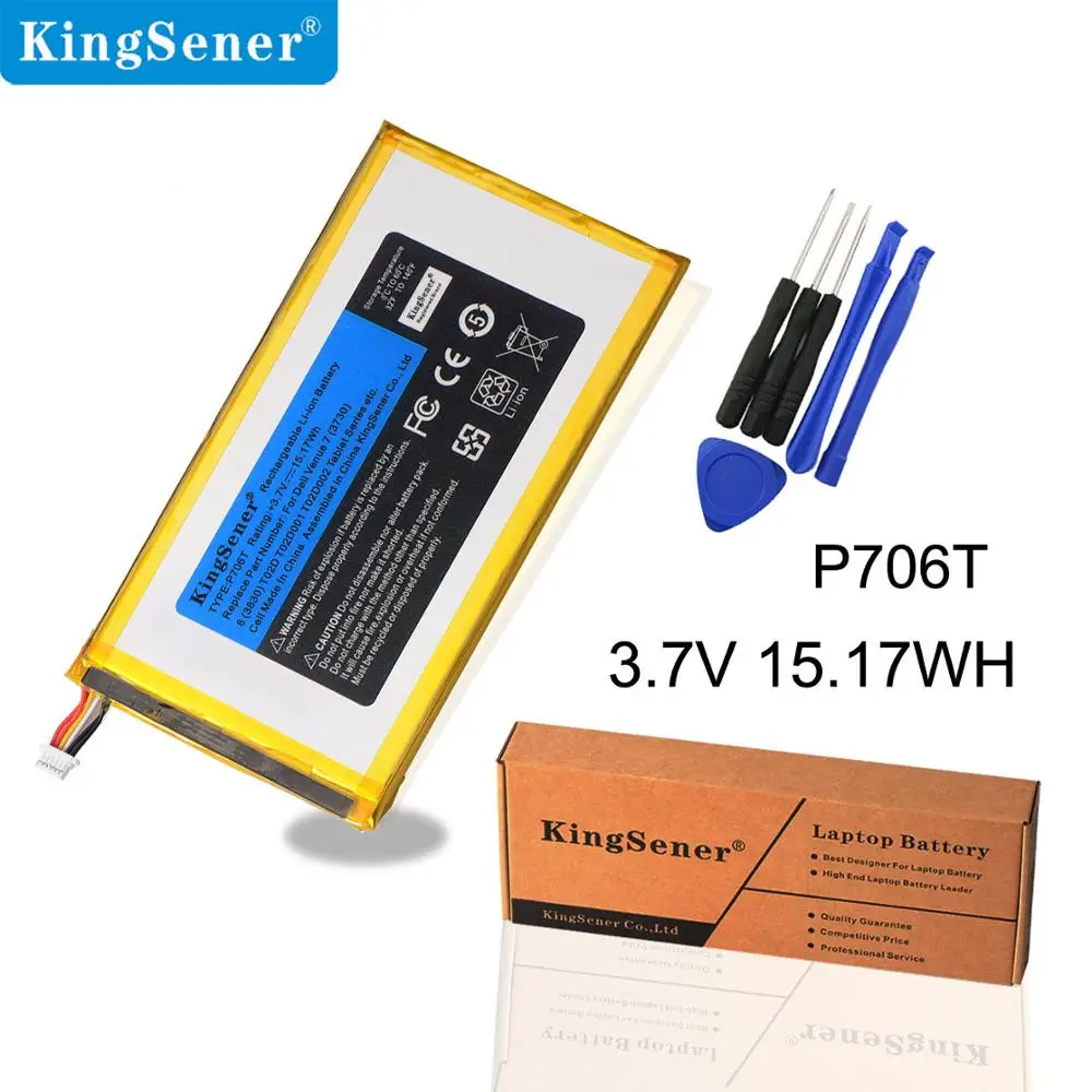 KingSener P706T планшет батарея для ноутбука DELL Venue 7 3730 Venue 8 3830 T02D T01C T02D002 T02D001 0CJP38 02 pdjw 3,7 v 15.17wh