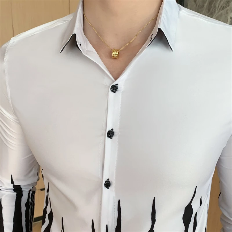 Британский стиль модная Цветочная рубашка Мужская брендовая Новинка 2020 Весенняя