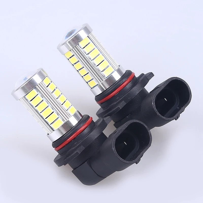 1 пара 9006 33 SMD белые лампы супер яркие Автомобильные светодиодные огни для