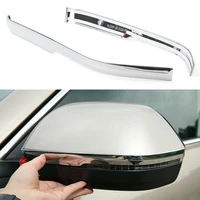 2pc car rearview door side mirror trim decorate cover strip for volkswagen vw atlas ca1 2017 2018 2019 chrome abs accessories