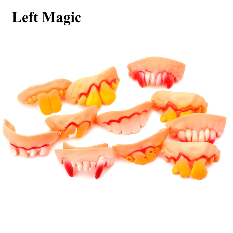 5 шт. украшения на Хэллоуин смешные шутки зуб C гнилые зубы вечерние сумки