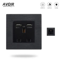 avoir uk standard socket dual usb port socket for mobile wall power socket power adapter outlet enchufe fashion