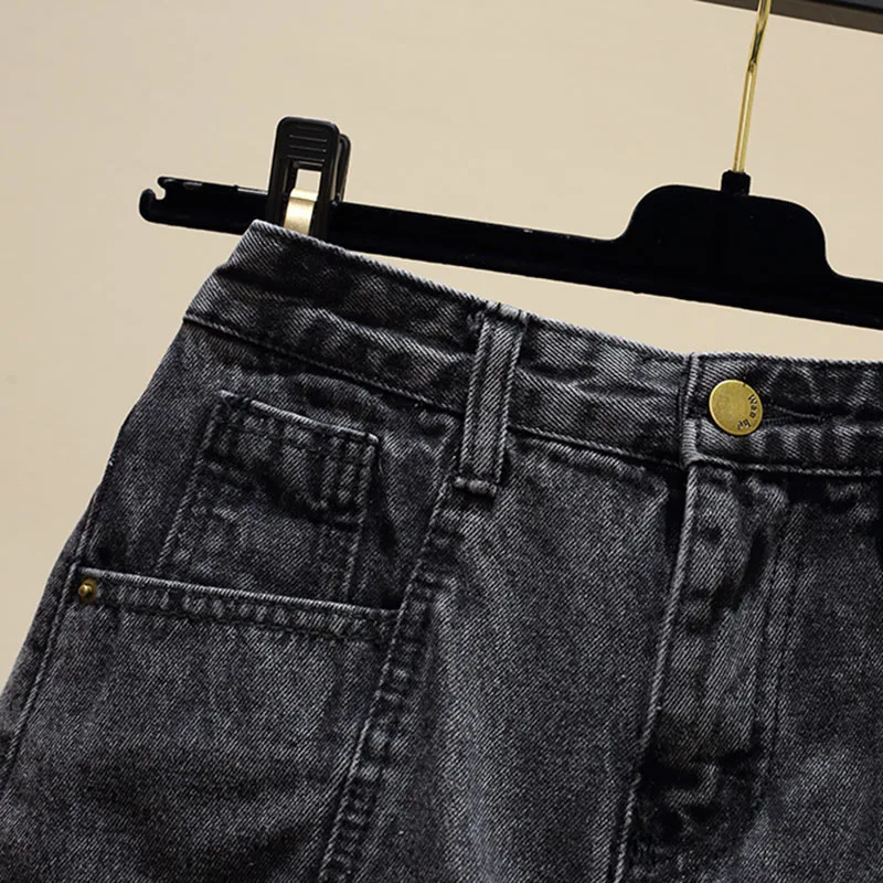 

Shorts Women Korean Style Retro All-match Pockets Female Trendy Solid Plus Size Womens Daily Leisure Zipper Single Button Lovely