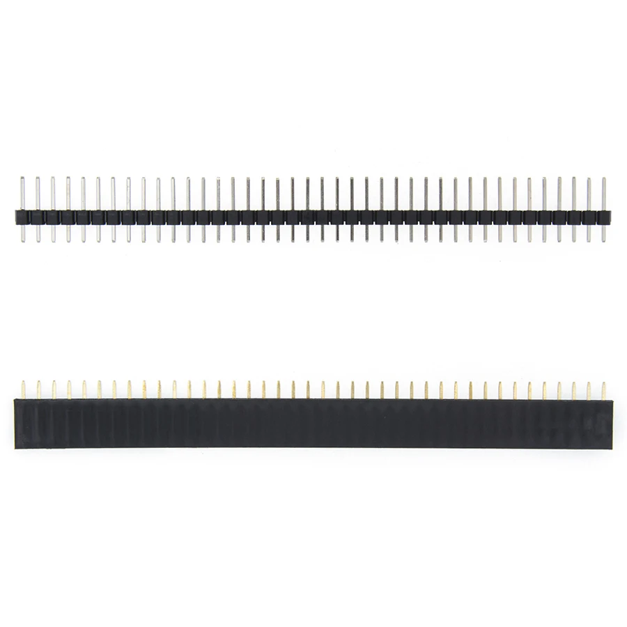 20 шт./лот 40 штырьков 2 54 мм гнездовой один ряд + P 10 шт.|connector pcb|female pin headerconnector female |