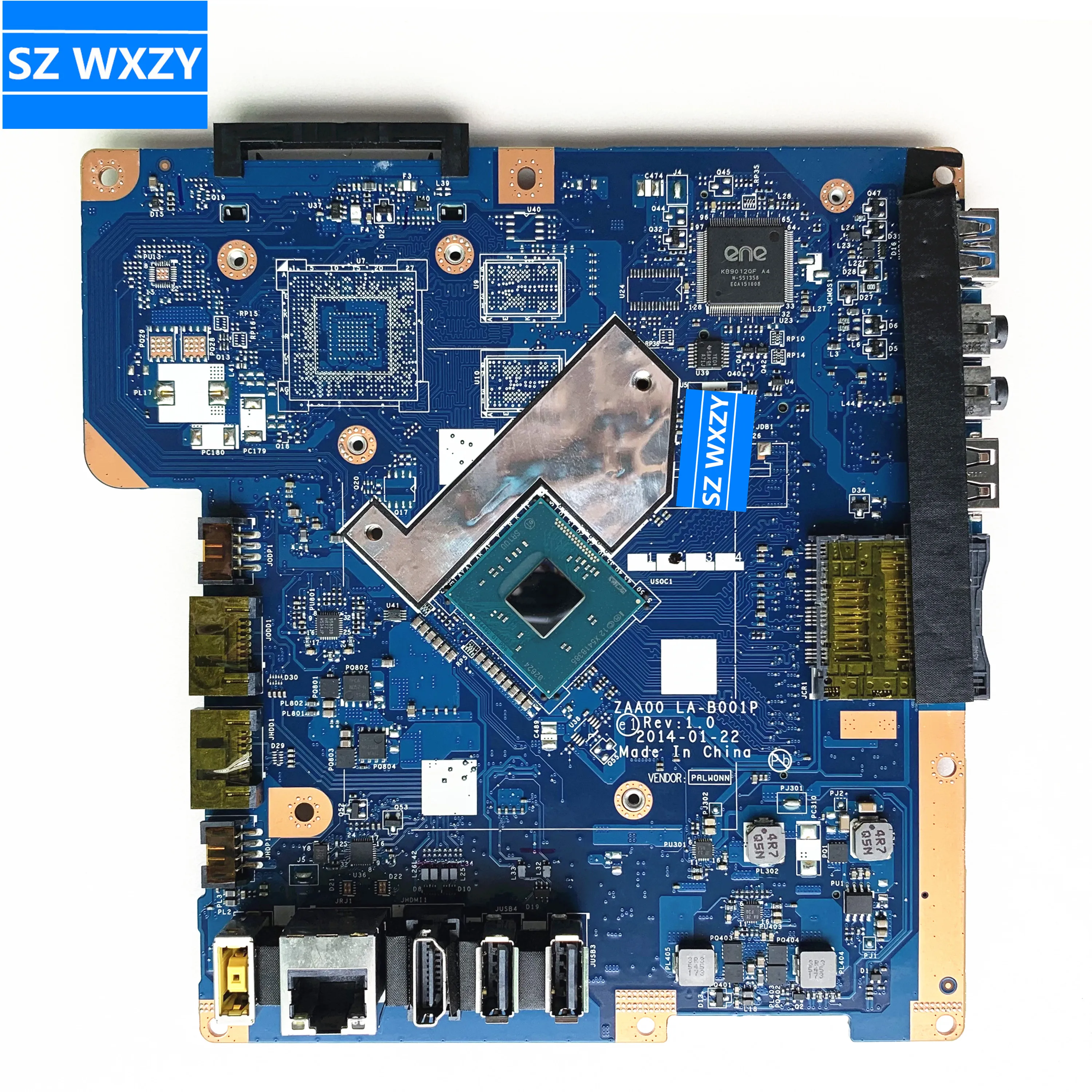 SZWXZY для Lenovo C260 AIO Laptop ZAA00 LA-B001P мех 90007033 90007032 Вт/SR1UU J1800 CPU материнская плата 100%