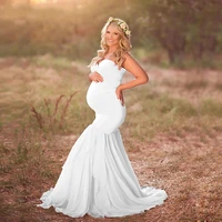 maternity maxi gown dresses for photo shoot sexy shoulderless pregnancy photography dress pregnant women baby shower clothes