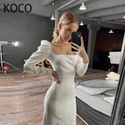 MACDUGAL Свадебные платья 2021 простой короткий атласный Пляжный наряд для невесты женское платье