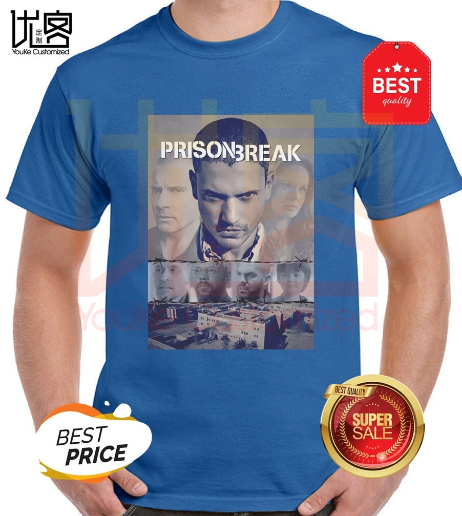 Новый побег из тюрьмы Майкл Скофилд серии ТВ нового сезона футболка для мужчин и