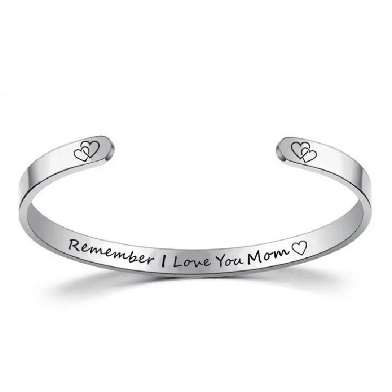 Поддержка пользовательских фаз титана стали семья браслет гравировка теплые