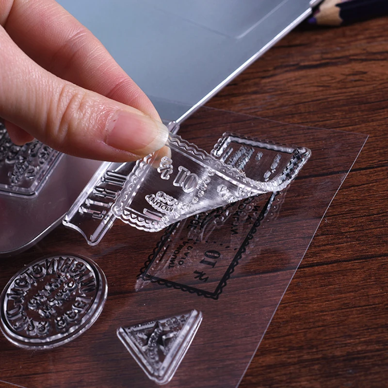 Винтажные почтовые марки прозрачные штампы для скрапбукинга силиконовые