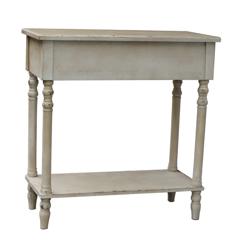 Красивый маленький потрепанный шикарный винтажный твердый деревянный