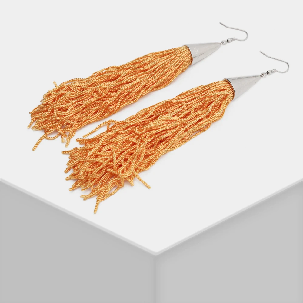 

trendy tassels crystal earrings for women 3 color choice