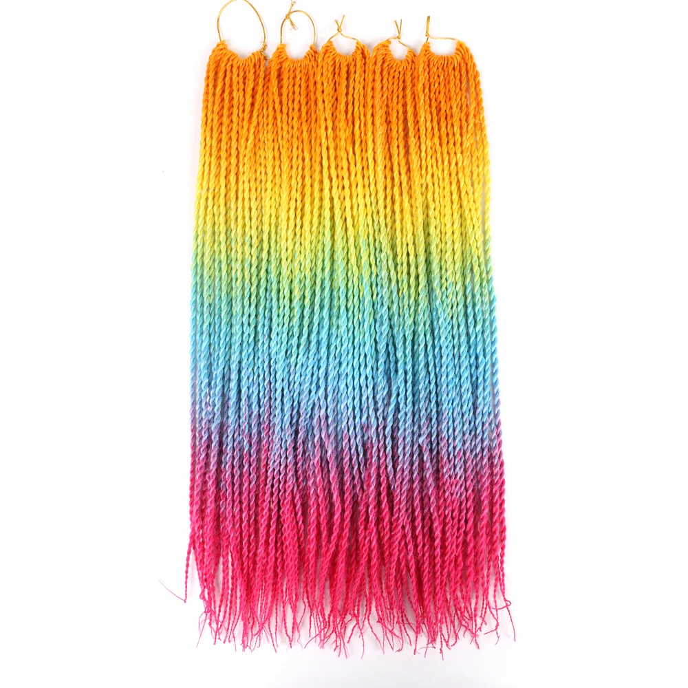 20 шт./упаковка синтетические косички для наращивания волос 22 дюйма|Сенегальские