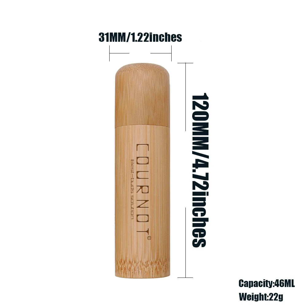 Натуральная банка для хранения COURNOT герметичный бамбуковый контейнер 46 мл/57 мл с