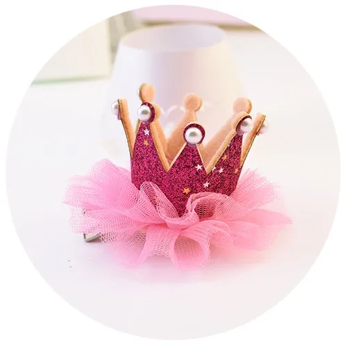 

2019 Children Cute Colors Shiny Crown Princess Ornament Hair Clips Girls Sweet Barrettes Hairpins Kids Headdress Hair Accessries