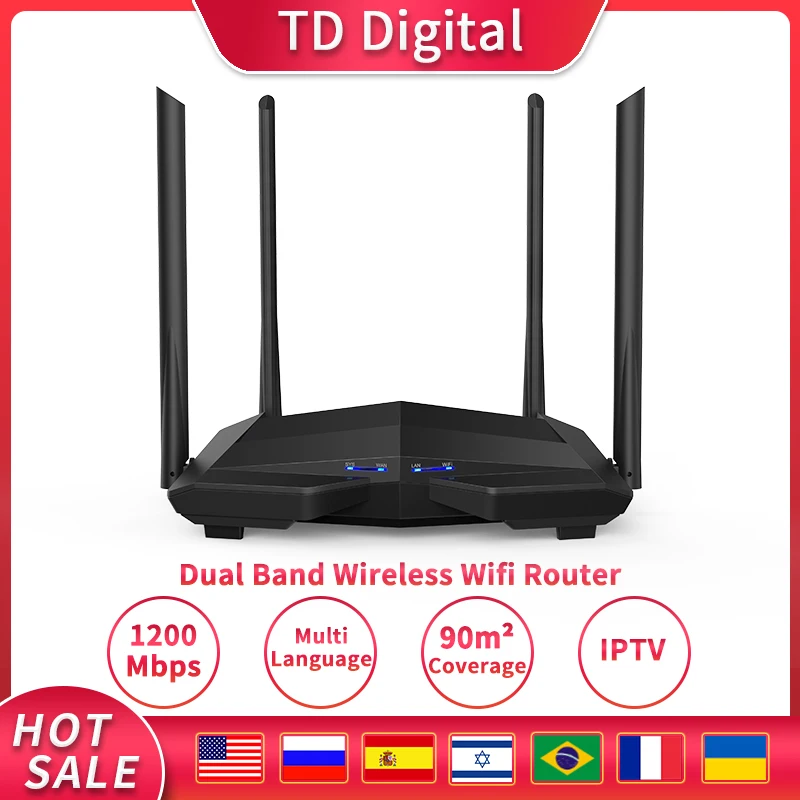 Wi-Fi-роутер GC10 AC1200M с антенной высоким коэффициентом усиления 2 4/5 0 ГГц | Компьютеры