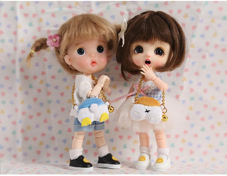 

M0073 детская игрушка ручной работы 1/12 ob11 кукла blyth BJD/SD кукла аксессуары ГСК Милая животная свинка сумка через плечо 1 шт.