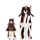 Женский парик для косплея аниме Genshin Impact Yae длиной 85 см, термостойкие синтетические волосы, реквизит для Хэллоуина, костюм для косплея