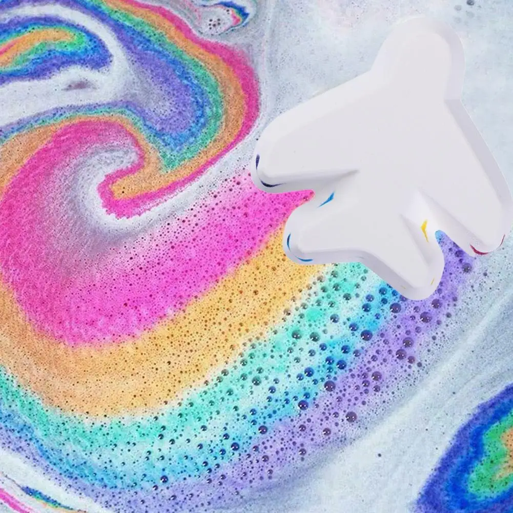 

Rainbow Soap Airplan Bath Salt Moisturizing Exfoliating Cleaning Body Skin Bubble Bath Bombs Multicolor For Baby