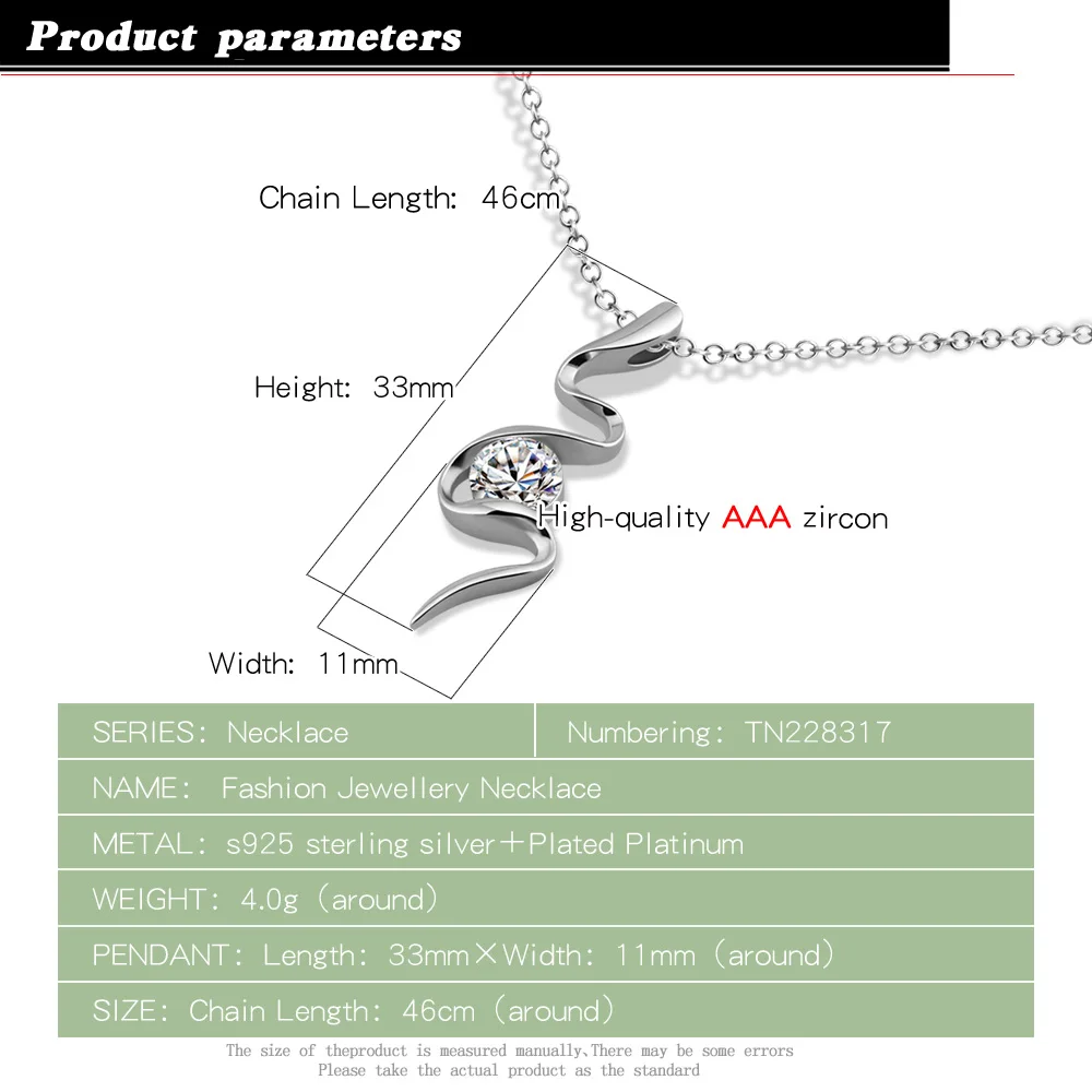 Модные женские Украшения ожерелье из серебра 925 пробы с кулоном в виде крыльев