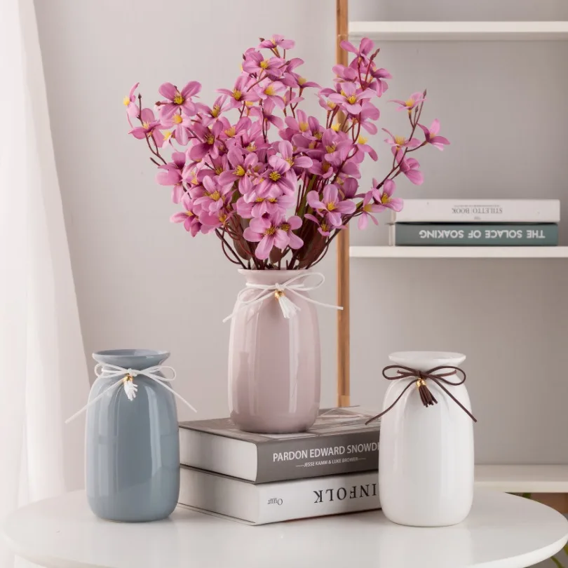 

Nordic Minimalist Ceramic Vase Decoration Home Decor Modern Luxury Vase House Decoration Living Room Vases for Flowers Gift Idea