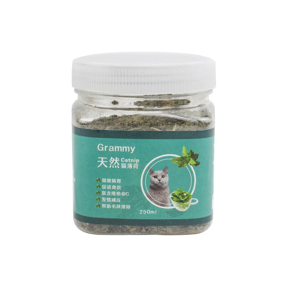 250ml Healthy Catnip Catmint Help Digestion Cats Kitten Menthol Flavor Pet Snack | Дом и сад