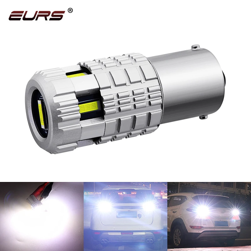 

1156 1860 6SMD BA15S/BAU15S PW21W 7440 White Amber 12V LED Canbus 360 Degree Car Bulb CSP 21W Reverse DRL Indicator Turn Signal