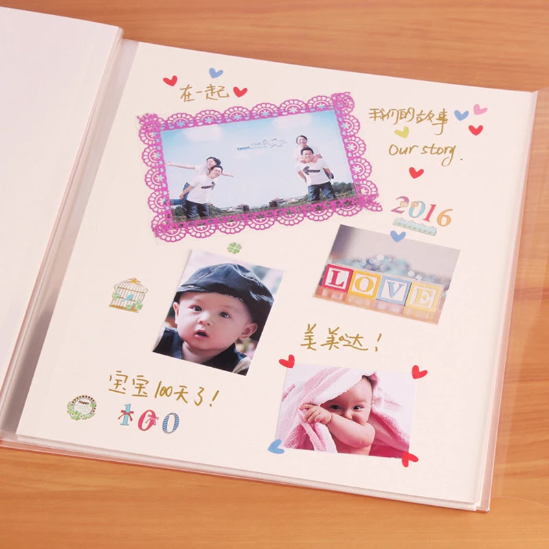 PA24 красивый фотоальбом сделай сам семейный для детей и младенцев Свадебный