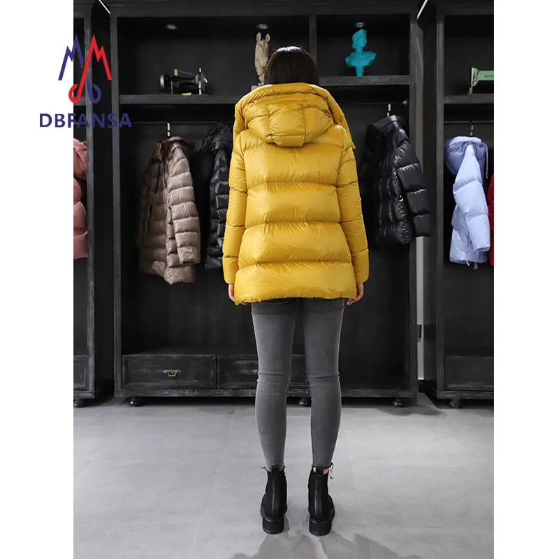 

Collar New Fashion Female Winter Cloak Women's a White Duck Warm Ms Hooded Down Jacket