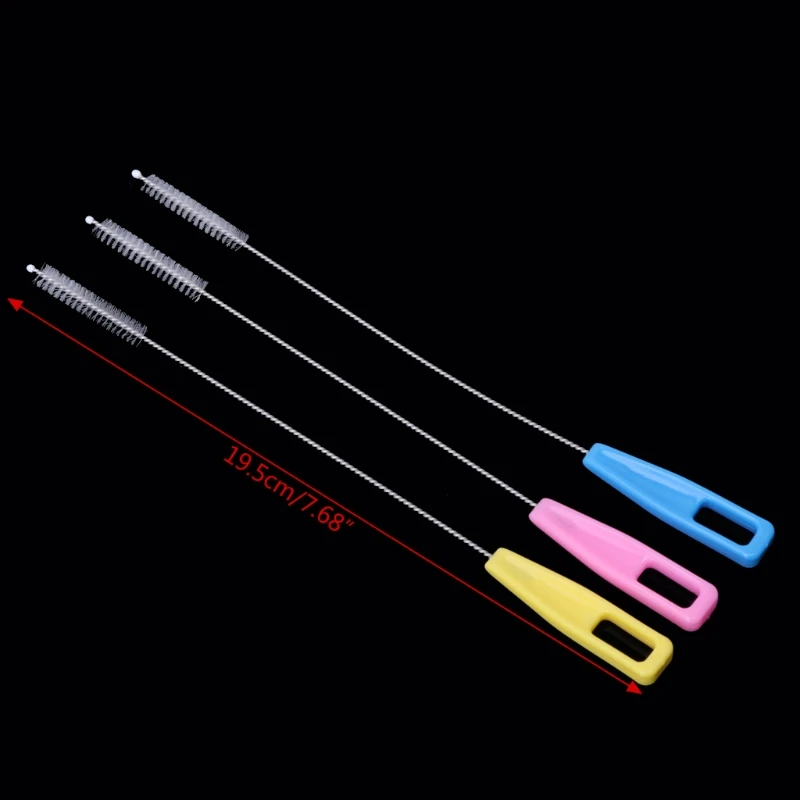 

2pcs Baby Milk Feeding Bottle Drink Water Cup Straw Washing Brush Cleaner Tool