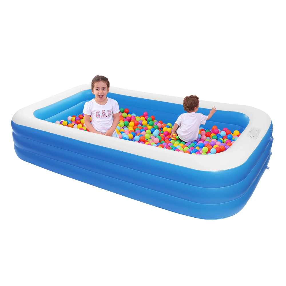 

120" x 72" x 22" Inflatable Swimming Pool - Wall Thickness 0.3mm Blue