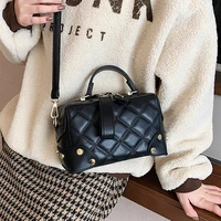 black diamond lattice quilted crossbody bag luxury women designer leather tote bags lady retro plaid shoulder handbag sac a main