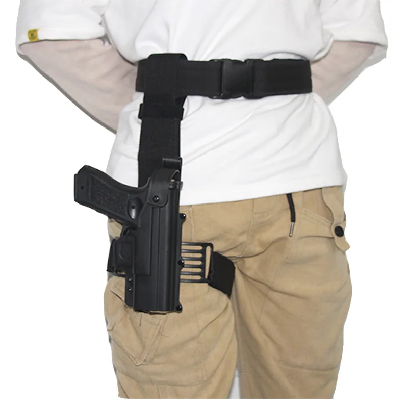 

Tactical Drop Leg Thigh Gun Holster for Glock 17 Adjustable Leg Airsoft Pistol Case Holster Military Hunting Accessories