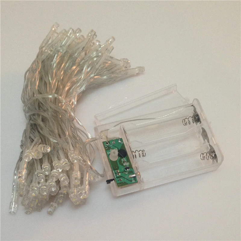 Рождественская светильник ная гирлянда на батарейках 1 м 2 3 4 5 10 праздничное