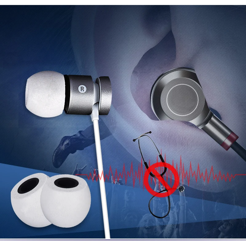 8 шт./4 пары вкладыши для наушников 4 9 мм|foam tips|ear padsearphone tips foam |