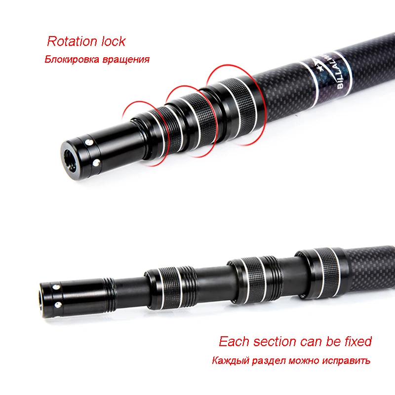 Удилище карбоновое 2 1 м короткое сверхжесткое телескопическое для рыбалки |